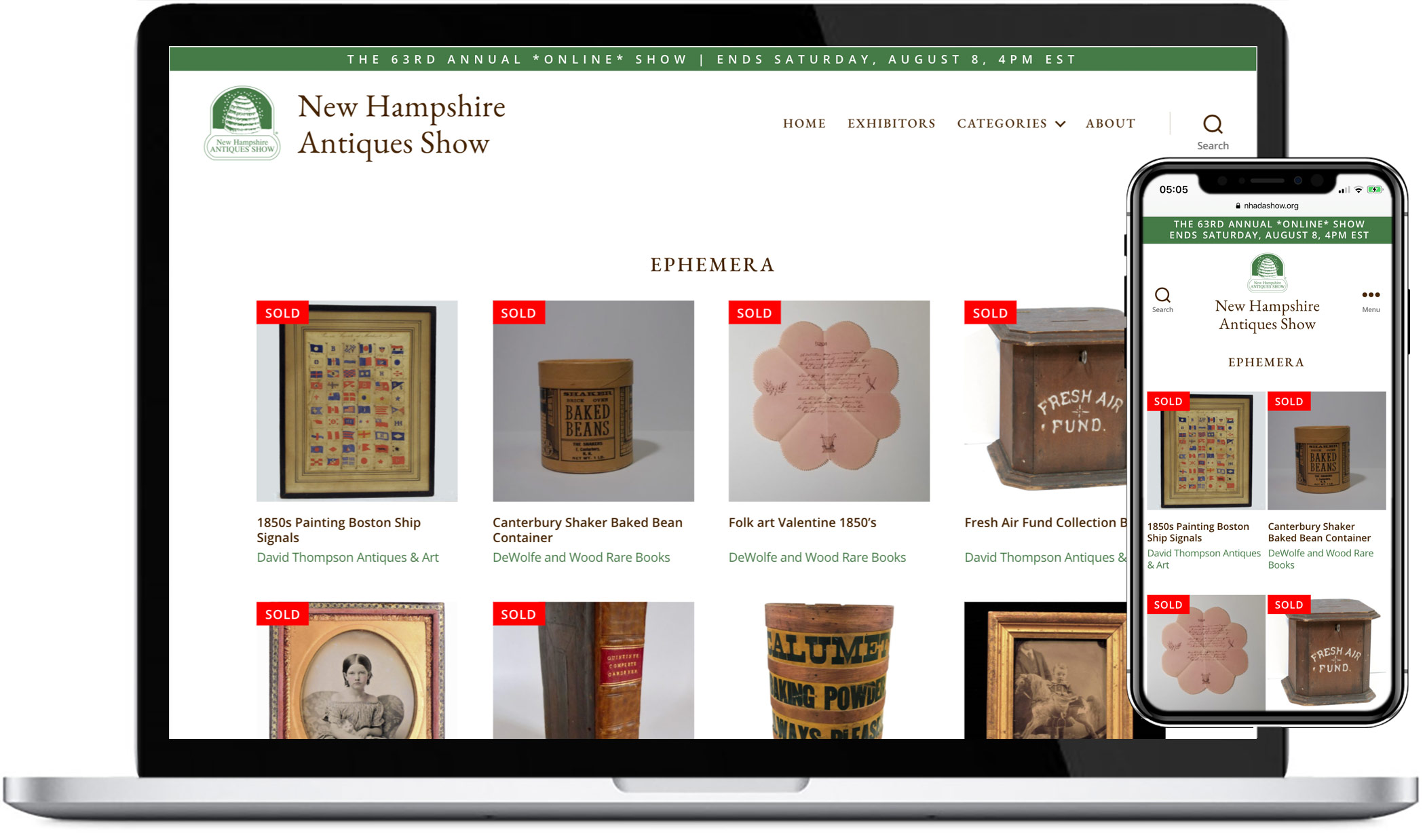 New Hampshire Antiques Show - Ephemera Page