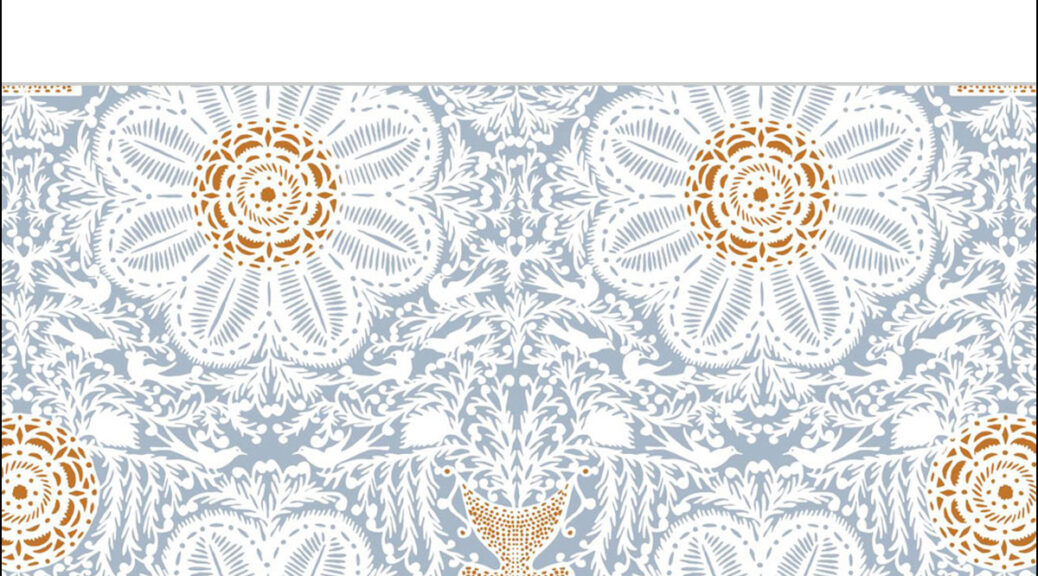 Eileen M. Smiles - Logo with Textile Pattern